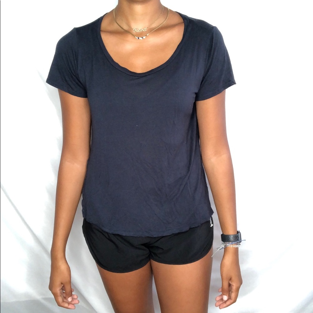 3/$15 TRESICS SHIRT Top L Blue short sleeve L